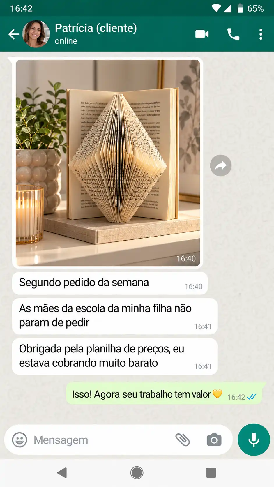Depoimento de cliente 1