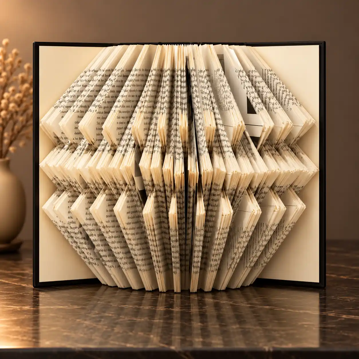 Escultura pronta em livro